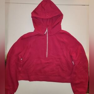 lululemon athletica Half-Zip Hoodie in Deep Pink